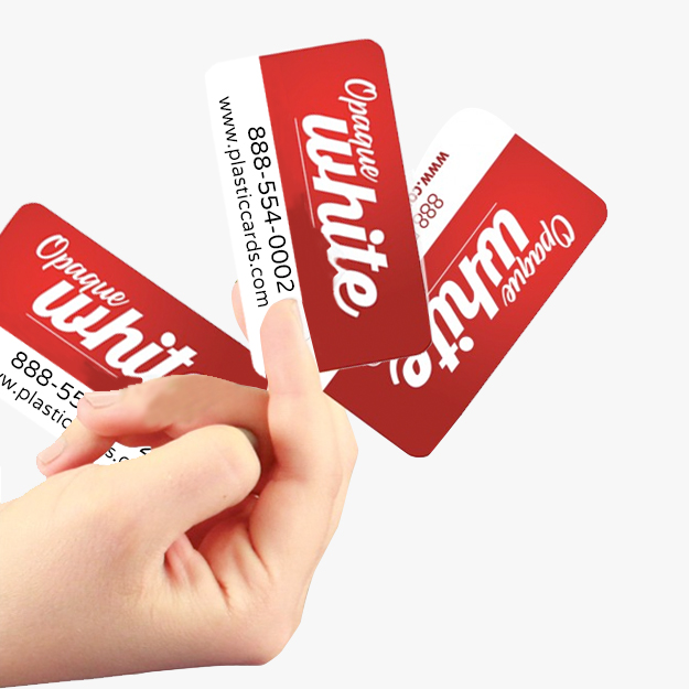 White Plastic Card 20PT